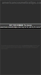 Mobile Screenshot of americancosmeticstips.com