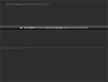 Tablet Screenshot of americancosmeticstips.com